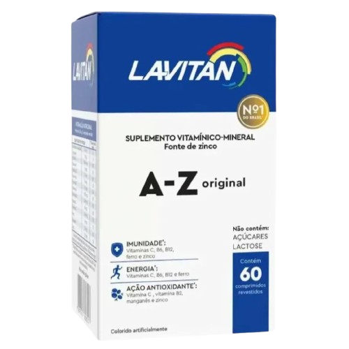 multivitaminico lavitan homem 60 cápsulas
